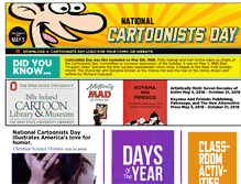 Tablet Screenshot of nationalcartoonistsday.com